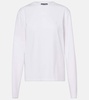 Face cotton-blend jersey top