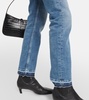 Girlfriend mid-rise straight jeans