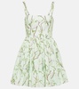 Lima printed linen minidress