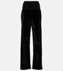 Velvet straight pants