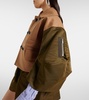 Wool and twill jacket