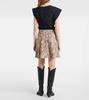 Ozany snake-print silk-blend miniskirt
