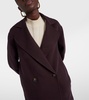 Double-breasted wool coat