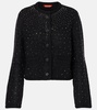 Tina crystal-embellished bouclé jacket
