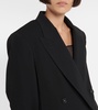 Oversized double-breasted wool-blend jacket