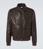 Leather blouson