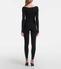 Off-shoulder catsuit