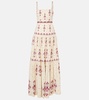 Lima Relato embroidered linen maxi dress