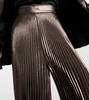 Elegante Panteon silk-blend lamé wide-leg pants