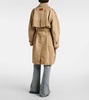 Cotton twill trench coat