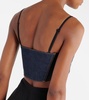 Denim bra top