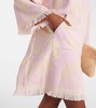 Pop floral cotton terry minidress