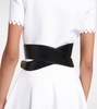 Cut-out leather belt