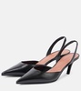 Sofia leather slingback pumps