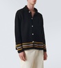 Harbor Stripe crochet cotton cardigan