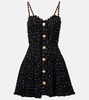 Lamé tweed minidress