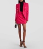 Double-breasted virgin wool blazer