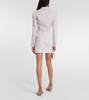 Sequined single-breasted tweed blazer