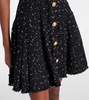 Lamé tweed minidress