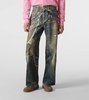 Trompe l'œil wide-leg jeans
