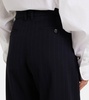 Pinstripe wide-leg pants