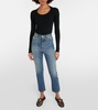 Ribbed-knit bodysuit