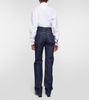 High-rise straight jeans