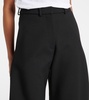 Wool wide-leg pants