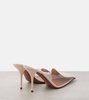 90 PVC and leather mules