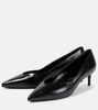 Polished leather pumps