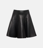 Leather miniskirt