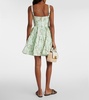 Lima printed linen minidress