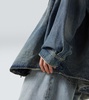 Hooded denim overshirt