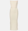 Crêpe midi dress