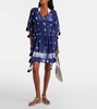 Tie-dye cotton kaftan