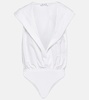 Hooded cotton bodysuit