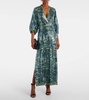 Jessel sequined printed maxi dress 