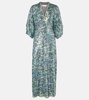 Jessel sequined printed maxi dress 