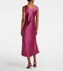 Banjo silk satin midi dress