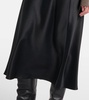Carnet silk midi skirt