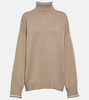 Wool, cashmere and silk sweater