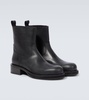Leather ankle boots