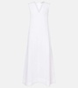 Nisha linen midi dress