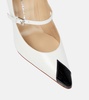 Paneled leather pumps