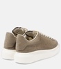 Oversized suede platform sneakers