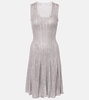 Sequined knitted minidress