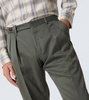 Elba silk and cashmere gabardine straight pants