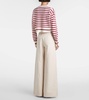 Dorotea striped virgin wool sweater