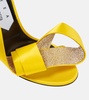 x Sergio Rossi Marquise embellished satin sandals