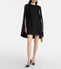 Caped minidress